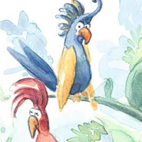 Detail einer Illustration aus dem Buch "Das Traumeselchen und der dicke fette Pfannkuchen"